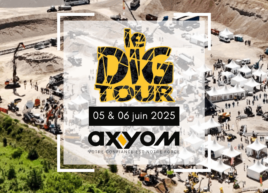 Axyom au Dig Tour 2025 : découvrez nos machines JCB en Normandie